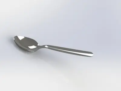 Metal Spoon Free 3D model
