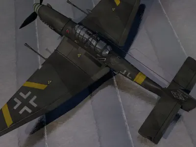 Junkers Ju-87 G-2 Stuka 3D model