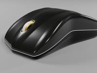 Luxury Sports Car-Inspired Ergonomic Mouse Free 3D model
