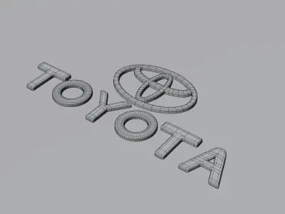 toyota emblem 3D model