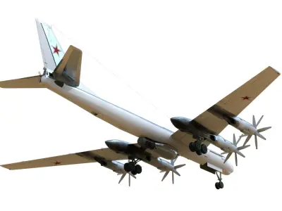 Tupolev Tu-95V Bear A Tsar Bomba 3D model