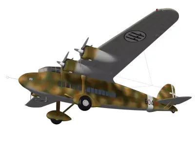 savoia marchetti S74 3D model