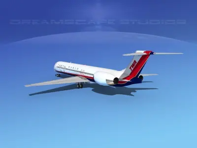 McDonnell Douglas MD83 Trans World Airways 2 3D model
