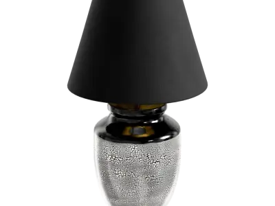  Eno Ceramic Skaro Cobble Shade Lamp Model, White 