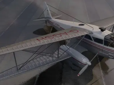De Havilland DH-89 Dragon Rapide 3D model