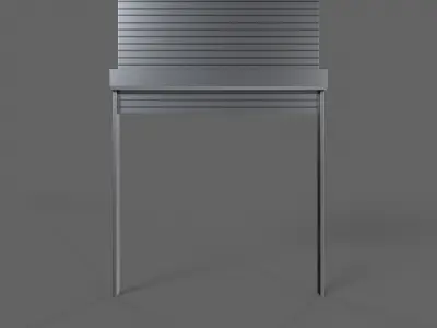 PBR Industrial Door A2 Low-poly 3D model