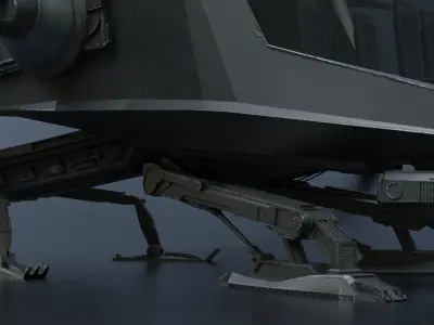 Ornithopter Dune Low-poly 3D model