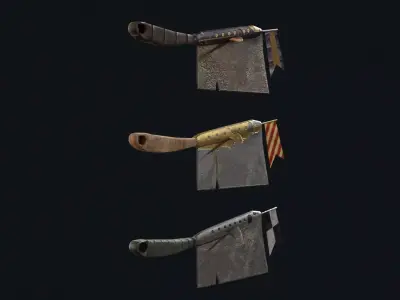 Clown Cleaver Low-poly 3D model