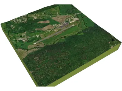Morrisville-Stowe Airport Vermont 3D model