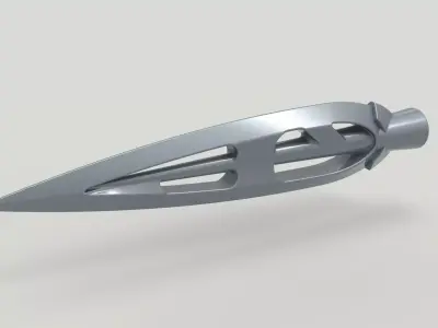 Spear spike of Erik Killmonger from movie Black Panther 3D model