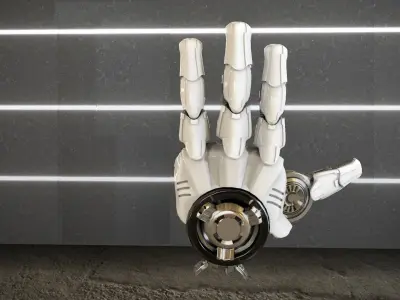 P-4WP Hand 3D model