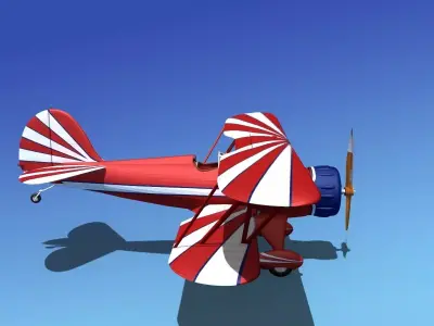 Waco YMF-5 V08 3D model