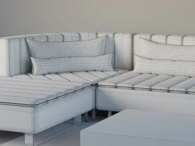 Sofa Set 01 Free 3D model