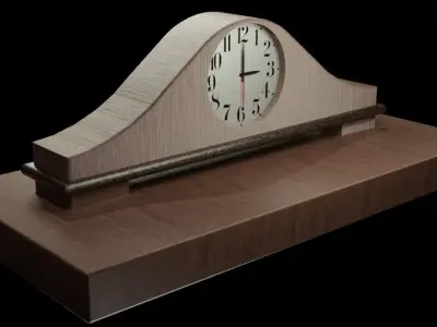 Clock Free low-poly 3D model buy