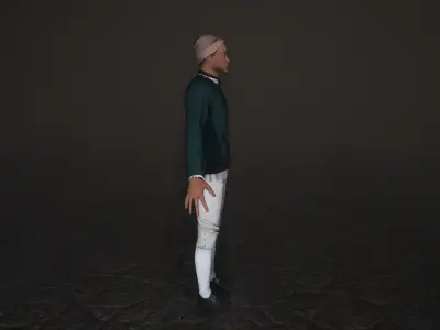 Working Class Man Low-poly 3D model