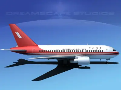 Boeing 767-200ER Shanghai 3D model