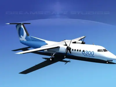 Dehavilland DHC-8 300 3D model