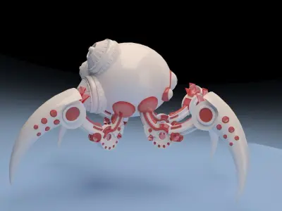Alien scout  BASE -  arachnid robot 3D model