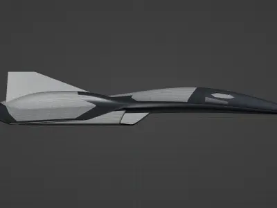 USAF Jet From Top Gun Maverick - Dark Star 3D model