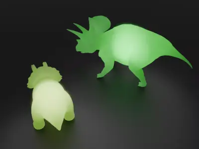 Triceratops Indirect Lighting 3D model