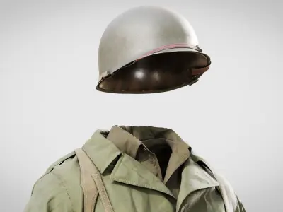 US WWII Infantry Soldier 3D model