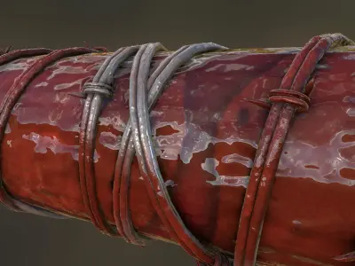 Lucille Baseball Bat 3D model