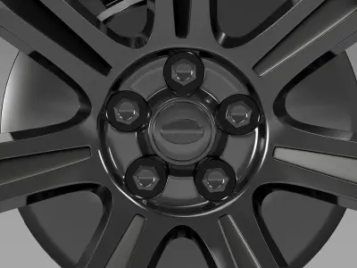 RangeRover Autobiography black wheel 3D model