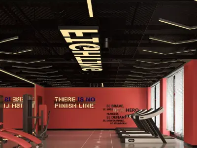 GYM DESIGN 3D model