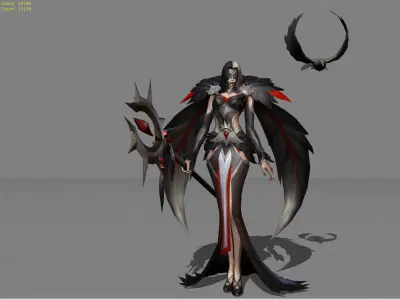 Phrasa Wings of Vengeance Low-poly 3D model