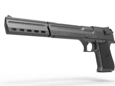 Pistol Desert Eagle from the movie Boondock Saints 2 2009 3D model