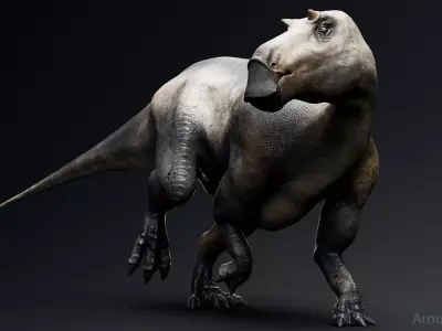 Dinosaur Maiasaura Unreal Engine Project Low-poly 3D model