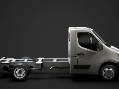 Renault Master SingleCab DW E20 Chassis 2014 3D model