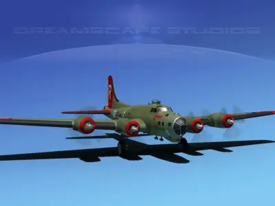 Boeing B-17G Flying Fortress HP V01 3D model