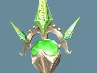 Medieval Polearms Weapon Pack 06 Low-poly 3D Model Low-poly 3D model