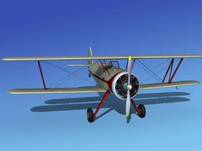 Stearman PT-17 Kaydet V10 3D model