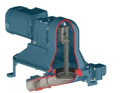 Pro Series Electric Diaphragm pump Mud Sucker 2FA-EC 2 INCH 3D model