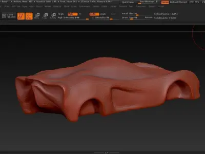 Super Car Body Concept Free 3D model