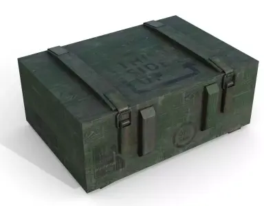 Military Case2 Low-poly 3D model