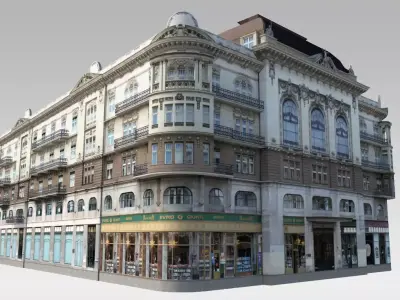 Rich Classical Building Low-poly 3D model