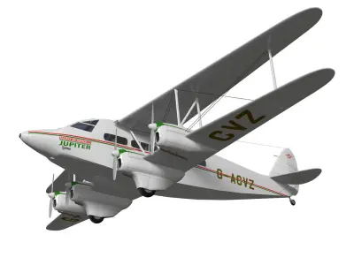 de Havilland DH86 Express 3D model