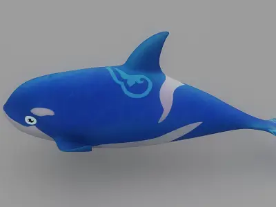 Cartoon Fish 7 Low-poly 3D model