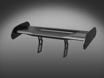 spoiler auto moto garage 3D model