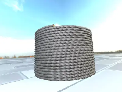 Power Cable 2 - Object 071 Low-poly 3D model