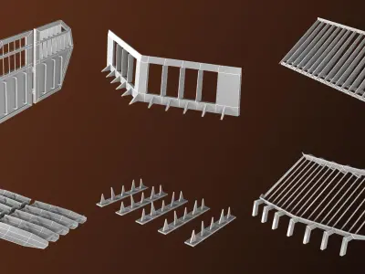 30 apocalypse guard base mesh Low-poly 3D model