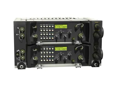 UHF VHF Military radio system 3D model
