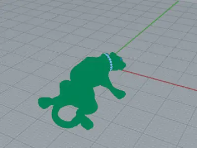 Pendente Pantera Free 3D model