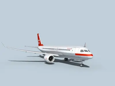 Bombardier CS100 PrivatAir 3D model