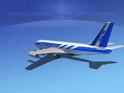 Boeing 707 Emerson Air Cargo 3D model
