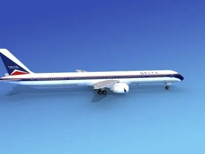 Boeing 757-300 Delta 1 3D model