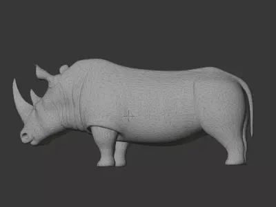 Rhino 3D scan print 3D model